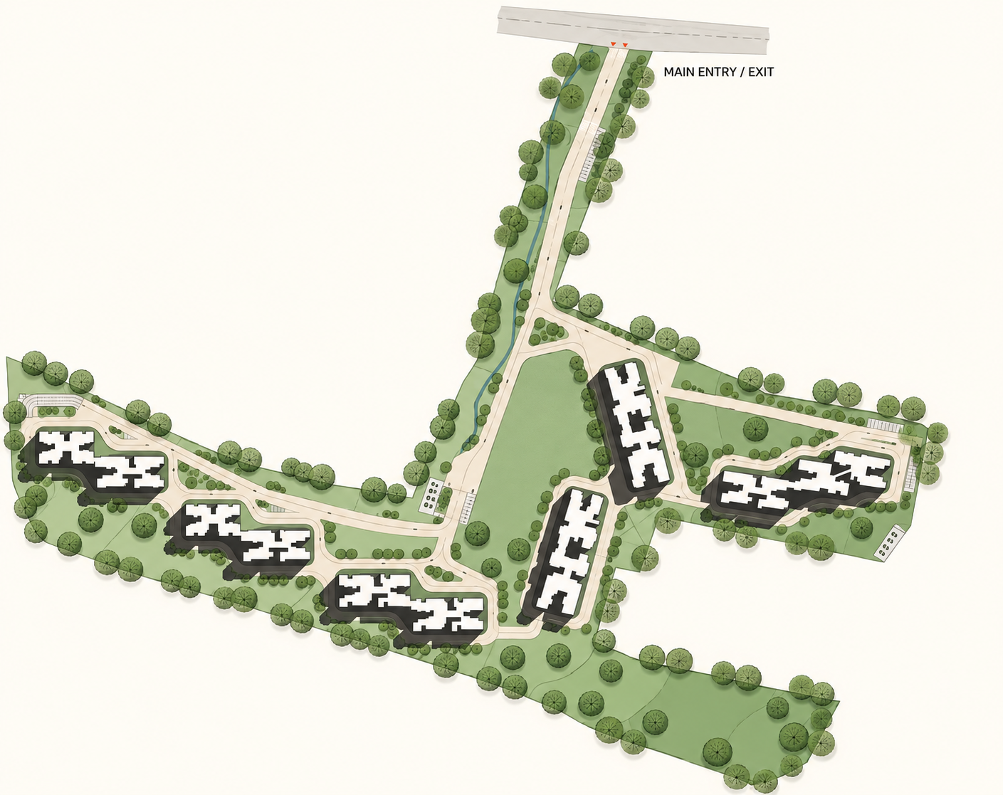 The Earthscape master plan layout